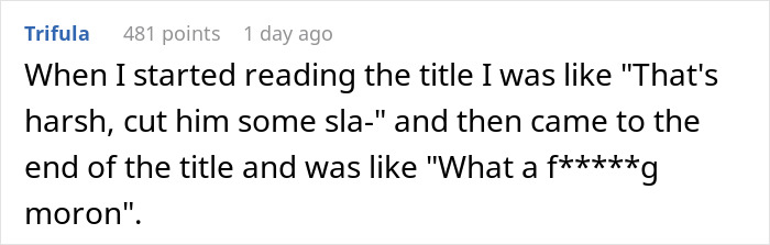 Commenter reacting to a controversial story about a teen son who got his girlfriend pregnant on purpose.