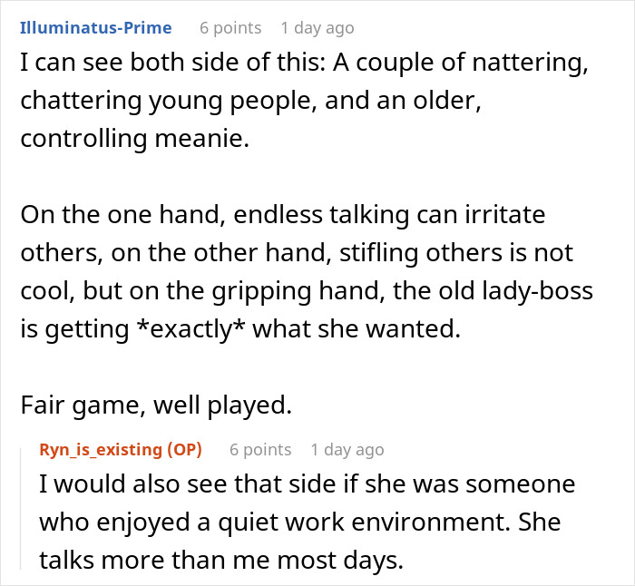 Woman Silently Retaliates After Rude Colleague Shushes Her, Won’t Talk To Her Anymore In Return Woman Silently Retaliates After Rude Colleague Shushes Her, Won’t Talk To Her Anymore In Return