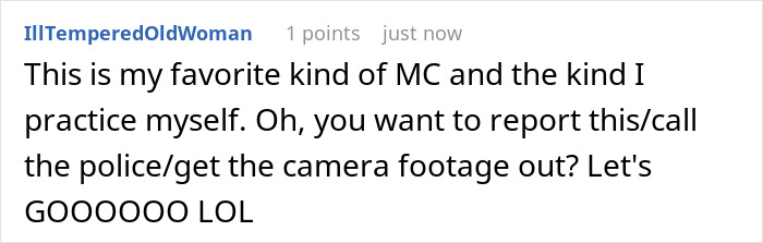 Screenshot of a user comment discussing involving security and reporting, related to manager thinking engineer lies about file deletion.