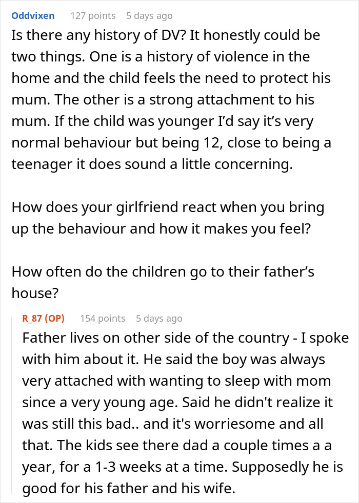 Man questions future with girlfriend after her 11-year-old son monitors bedroom and demands open door boundaries.