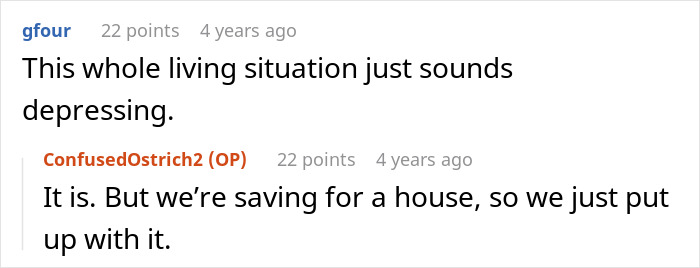 Screenshot of a Reddit conversation about a roommate blamed for tempting a teen after sneaking in and stealing alcohol. Screenshot of a Reddit conversation about a roommate blamed for tempting a teen after sneaking in and stealing alcohol.