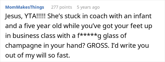 Person Upgrades To Business Class To Escape Mid-Flight Babysitting, Vacation Turns Tense Person Upgrades To Business Class To Escape Mid-Flight Babysitting, Vacation Turns Tense