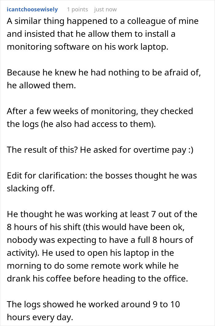 Text of employee sharing experience about manager wanting to fire employee with baseless claims but failing to prove them.