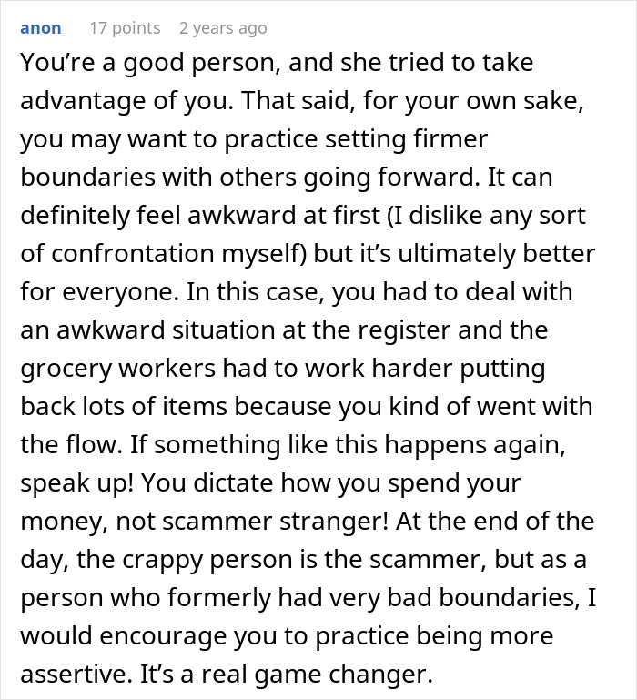 Woman at store register looking surprised after almost getting scammed, learning a valuable lesson about scams. Woman at store register looking surprised after almost getting scammed, learning a valuable lesson about scams.