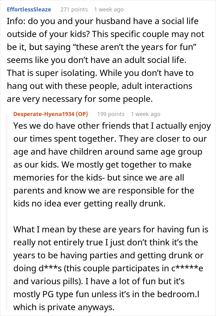 Discussion about a 28-year-old wanting to hang out with his 21-year-old work buddy and involving his wife and girlfriend. Discussion about a 28-year-old wanting to hang out with his 21-year-old work buddy and involving his wife and girlfriend.