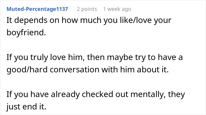 Screenshot of a Reddit comment discussing relationship advice about a guy who always brings his BFF to dates.