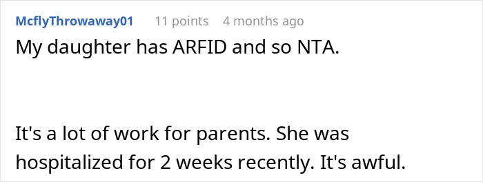 Online comment discussing parents and child hospitalization in a case involving CPS and child neglect concerns.