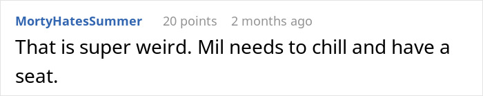 Comment on a forum post expressing frustration toward MIL&rsquo;s strange gift for pregnancy-obsessed 6-year-old child.