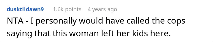 Screenshot of a Reddit comment discussing a woman upset after her roommate left her to babysit his girlfriend&rsquo;s kids.