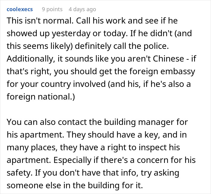 Woman planning vacation with boyfriend, worried as he disappears the day before their flight, seeking advice and help.