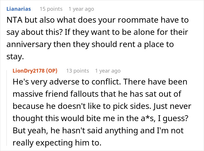 Discussion about guy’s girlfriend planning a steamy weekend and trying to evict toxic roomie from home. Discussion about guy’s girlfriend planning a steamy weekend and trying to evict toxic roomie from home.