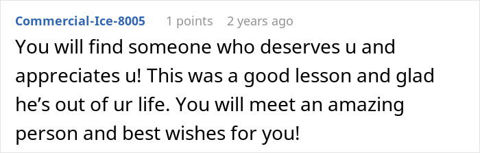 Comment about husband jealousy over the girl he led on for years shared in a heartfelt wedding discussion.