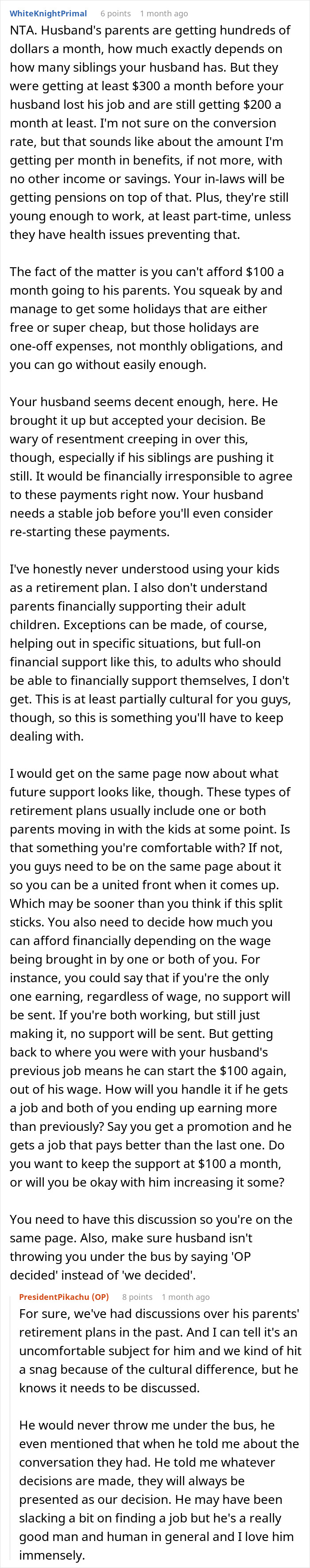Wife refuses to support husband&rsquo;s mom after job loss, causing family conflict over financial responsibilities and selfishness claims