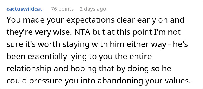 Forum user cactuswildcat explains why a woman is reconsidering her relationship after boyfriend rejects marriage and kids. Forum user cactuswildcat explains why a woman is reconsidering her relationship after boyfriend rejects marriage and kids.