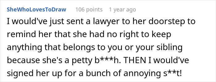 Screenshot of a furious woman&rsquo;s online comment expressing anger towards a horrible stepmom blocking and confrontation.