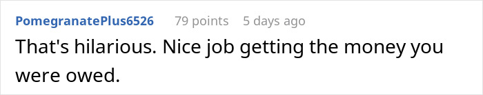 Comment praising freelancer for cleverly securing payment after client suspected hacking, highlighting client fails to pay situation.