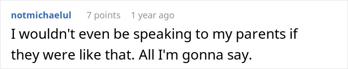 Comment on social media expressing refusal to engage with dysfunctional family, relating to husband and wife hiding wealth for safety. Comment on social media expressing refusal to engage with dysfunctional family, relating to husband and wife hiding wealth for safety.