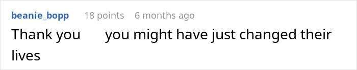 Screenshot of an online comment expressing gratitude after a babysitter called CPS over kids' living conditions.