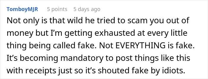 Screenshot of a Reddit comment discussing frustration over an attempted price hike by an Airbnb host.