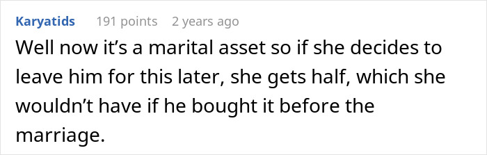 Comment discussing the husband who doesn&rsquo;t know how to come clean about a lie told 10 years ago in a marriage context.