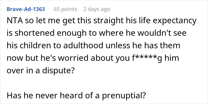 Online comment debating a woman open to having kids despite boyfriend’s lack of interest in marriage. Online comment debating a woman open to having kids despite boyfriend’s lack of interest in marriage.