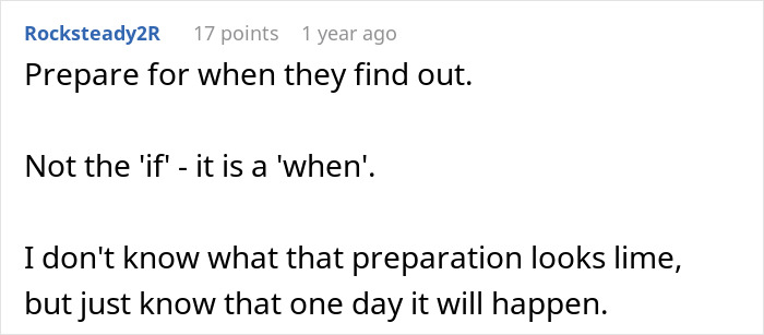 Comment about preparing for when dysfunctional families discover hidden wealth, highlighting concerns for safety and privacy. Comment about preparing for when dysfunctional families discover hidden wealth, highlighting concerns for safety and privacy.
