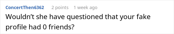 Text message on a digital screen questioning the authenticity of a fake profile with zero friends in a ghosting confession context. Text message on a digital screen questioning the authenticity of a fake profile with zero friends in a ghosting confession context.
