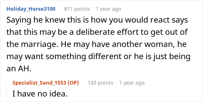 Reddit comments discussing a woman’s desire to end 24-year marriage after husband demands paternity test for teen son. Reddit comments discussing a woman’s desire to end 24-year marriage after husband demands paternity test for teen son.