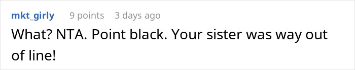 Screenshot of an online comment responding to a story about a person refusing to pay after treating the table.