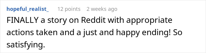 Reddit comment praising a story about a husband&rsquo;s childhood best friend asking a favor then causing humiliation.