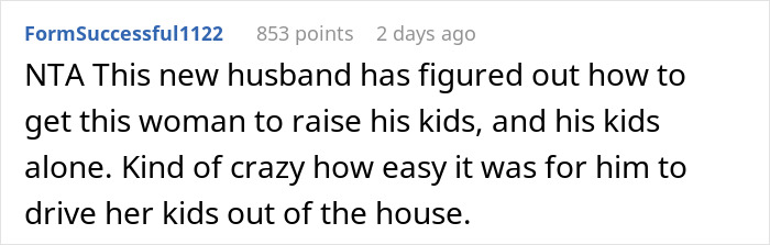 Screenshot of a Reddit comment discussing a dad refusing to change kids&rsquo; diet for ex&rsquo;s new husband to allow visits.
