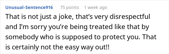 Screenshot of an online comment discussing a traumatic birth experience and criticism about taking the easy way out.