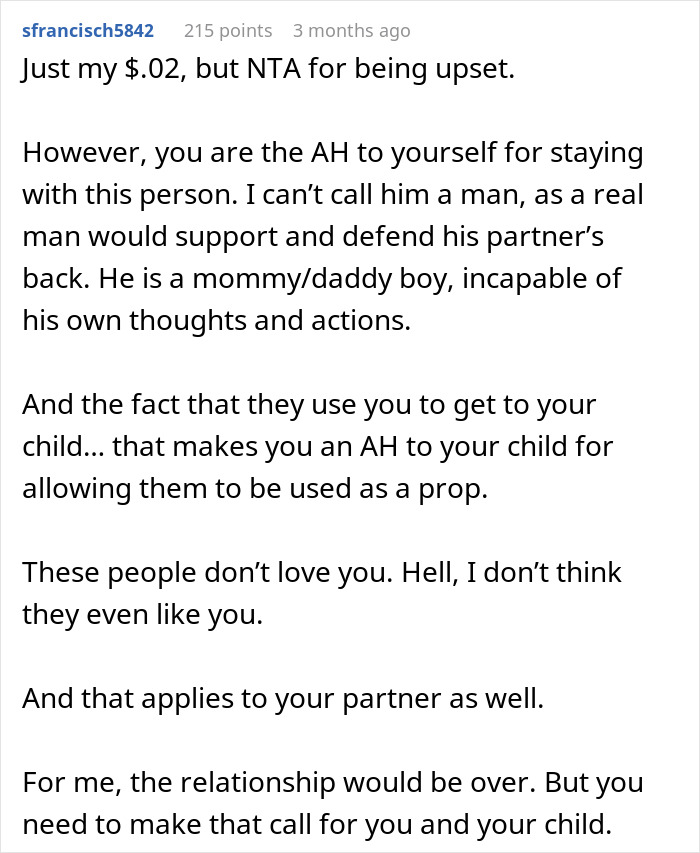 Comment discussing a woman excluded from boyfriend’s family vacation due to gluten intolerance and relationship issues. Comment discussing a woman excluded from boyfriend’s family vacation due to gluten intolerance and relationship issues.