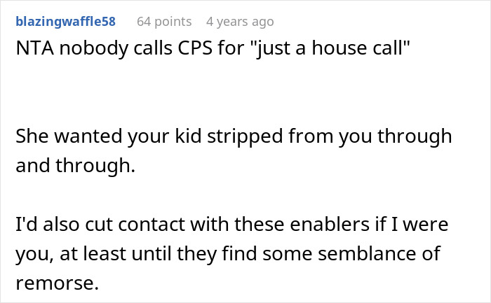 Comment discussing a dad teaching daughter basic tasks after wife&rsquo;s passing, with sister calling it neglect in an online forum.