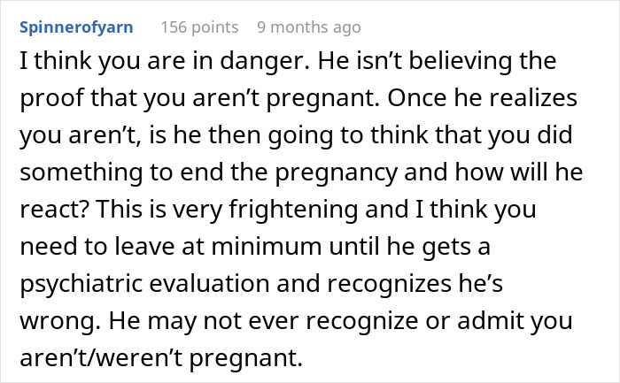 Comment warning about danger and disbelief around pregnancy assumptions leading to a heartbreaking cancer diagnosis.