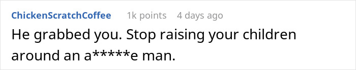 Comment saying dad throws a fit after finding out wife took their daughter to get ears pierced. Comment saying dad throws a fit after finding out wife took their daughter to get ears pierced.