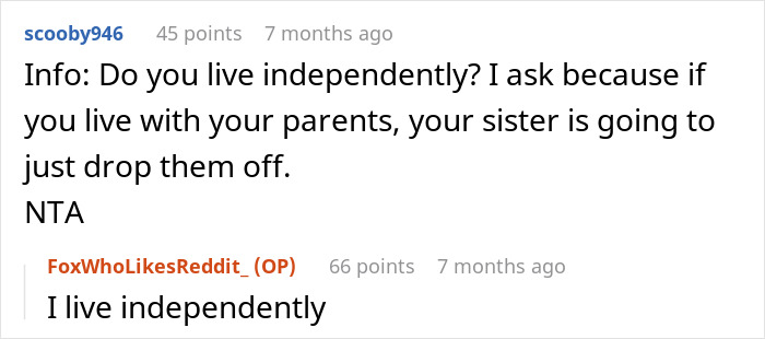 Reddit conversation about entitled sister expecting childfree brother to babysit three kids every weekend and setting boundaries.