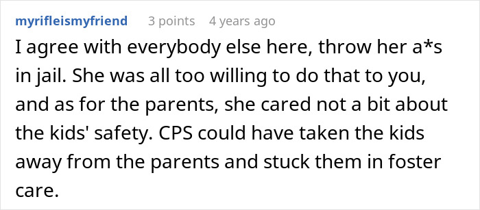 Comment discussing concerns about babysitter dyeing girls&rsquo; hair pink and child safety from parents and CPS perspective.