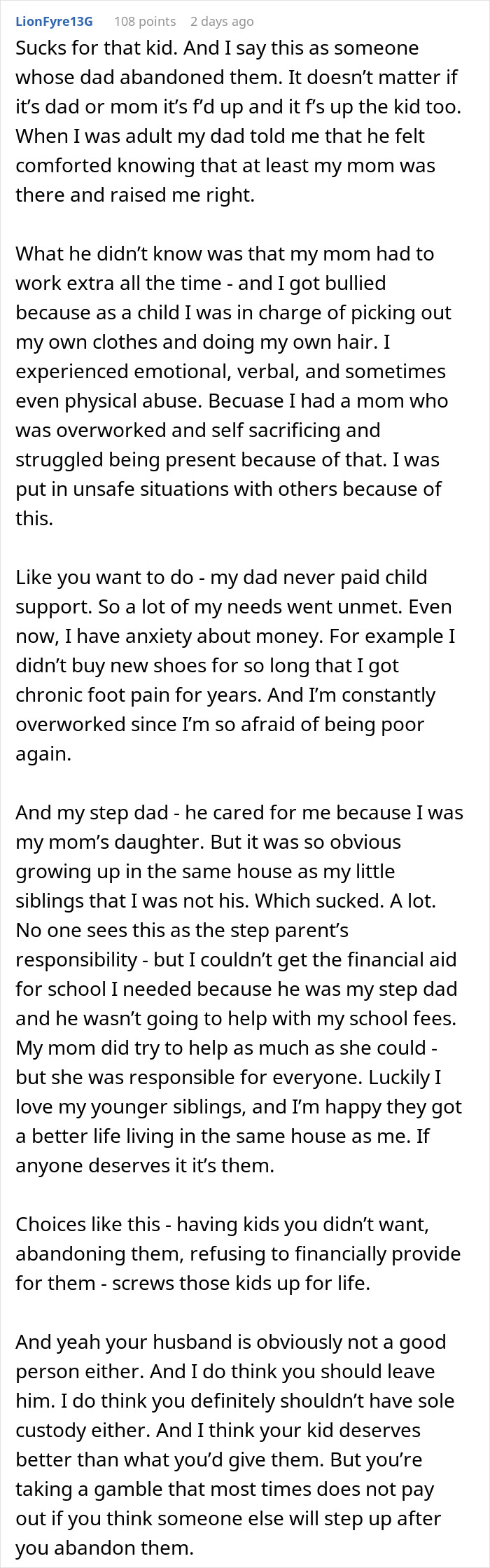 Alt text: Mom tired of cheating husband and unwanted child struggles with pain, overwork, and difficult family dynamics.