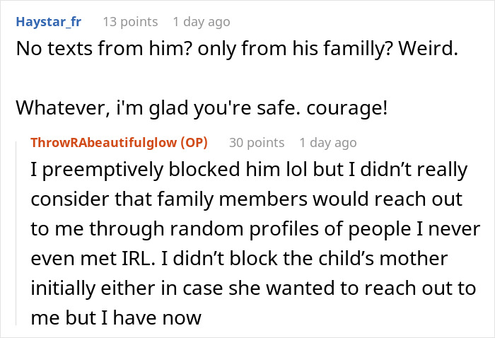 Reddit comments discussing a woman suspecting her boyfriend of messing with her toothbrush and internet reactions.