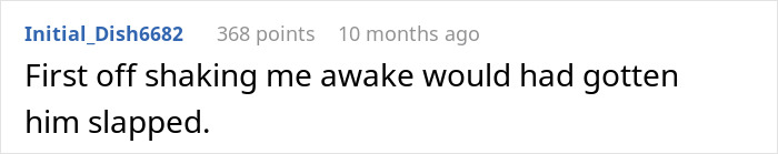 Screenshot of a forum comment reacting to a guy demanding dinner at 2AM before his girlfriend breaks up with him. Screenshot of a forum comment reacting to a guy demanding dinner at 2AM before his girlfriend breaks up with him.