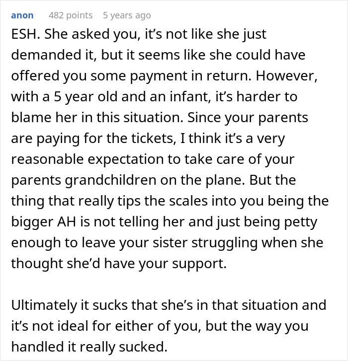 Person Upgrades To Business Class To Escape Mid-Flight Babysitting, Vacation Turns Tense Person Upgrades To Business Class To Escape Mid-Flight Babysitting, Vacation Turns Tense