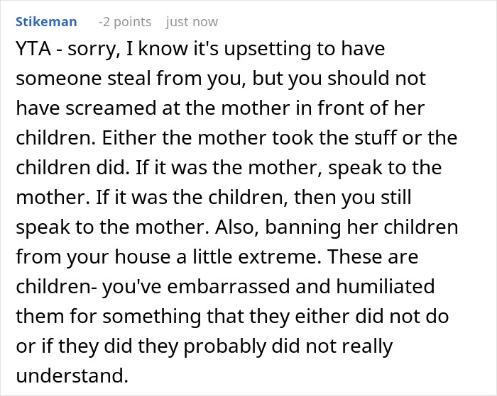 Comment advising on the situation of demanding to check brother’s girlfriend’s bags before leaving the house. Comment advising on the situation of demanding to check brother’s girlfriend’s bags before leaving the house.