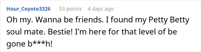 Comment text on social media about MIL secretly rehoming dog during couple&rsquo;s honeymoon and facing backlash.