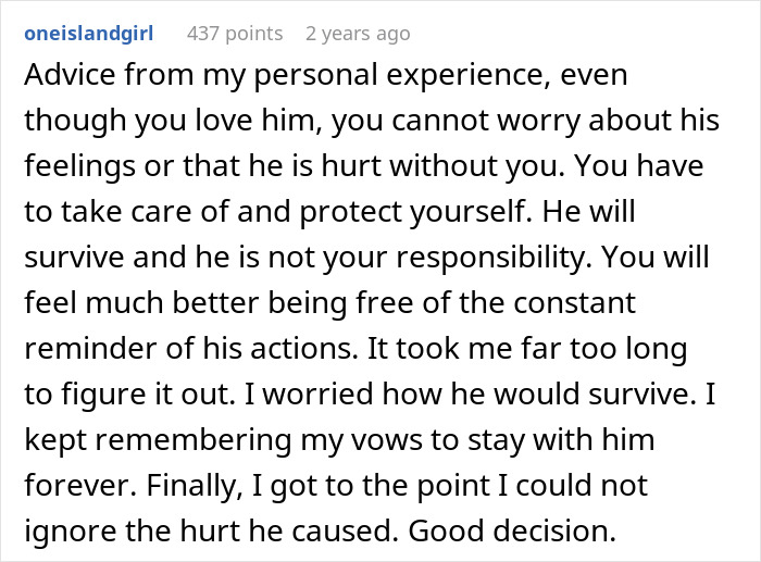 Alt text: Man admits finding wife repulsive on first date and struggles to understand why she feels hurt by his comments