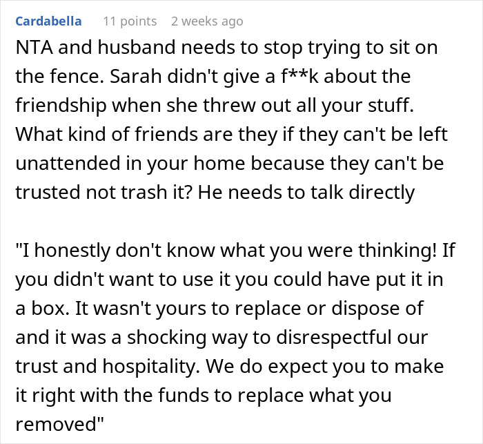 Woman&rsquo;s Kitchen Is Stripped Bare By House-Sitting Friends, Husband Begs Her To Stay Silent