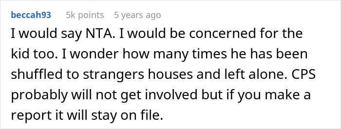 Screenshot of an online forum comment expressing concern about how a roommate’s guest treats her kid. Screenshot of an online forum comment expressing concern about how a roommate’s guest treats her kid.
