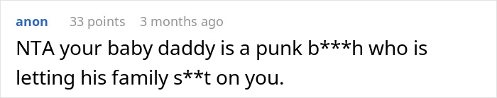 Screenshot of an online comment discussing exclusion from a family vacation due to gluten dietary restrictions. Screenshot of an online comment discussing exclusion from a family vacation due to gluten dietary restrictions.