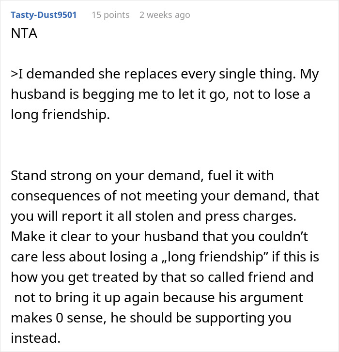 Woman&rsquo;s Kitchen Is Stripped Bare By House-Sitting Friends, Husband Begs Her To Stay Silent