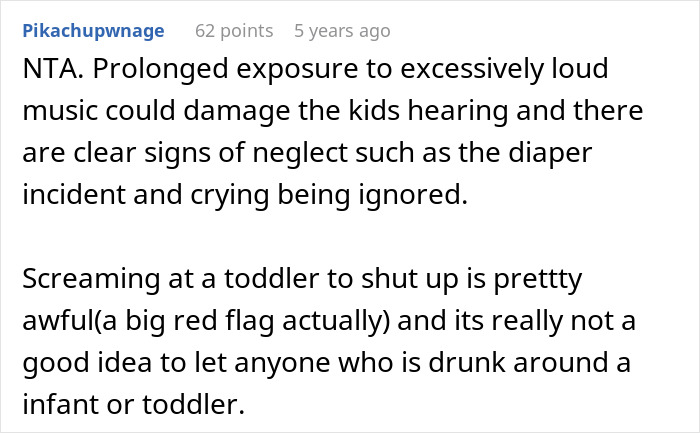 Screenshot of an online comment discussing a man with kids concerned about mistreatment of a roommate’s guest’s child. Screenshot of an online comment discussing a man with kids concerned about mistreatment of a roommate’s guest’s child.